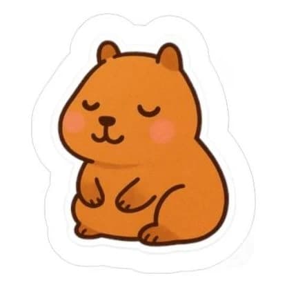 Capy, 8" car/laptop decal