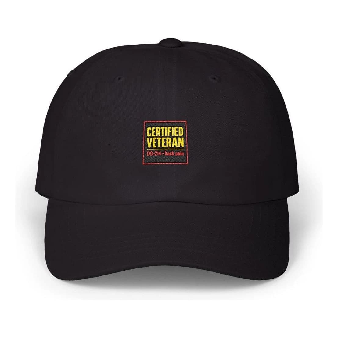 Certified Veteran · DD-214 + back pain, Embroidered dad hat