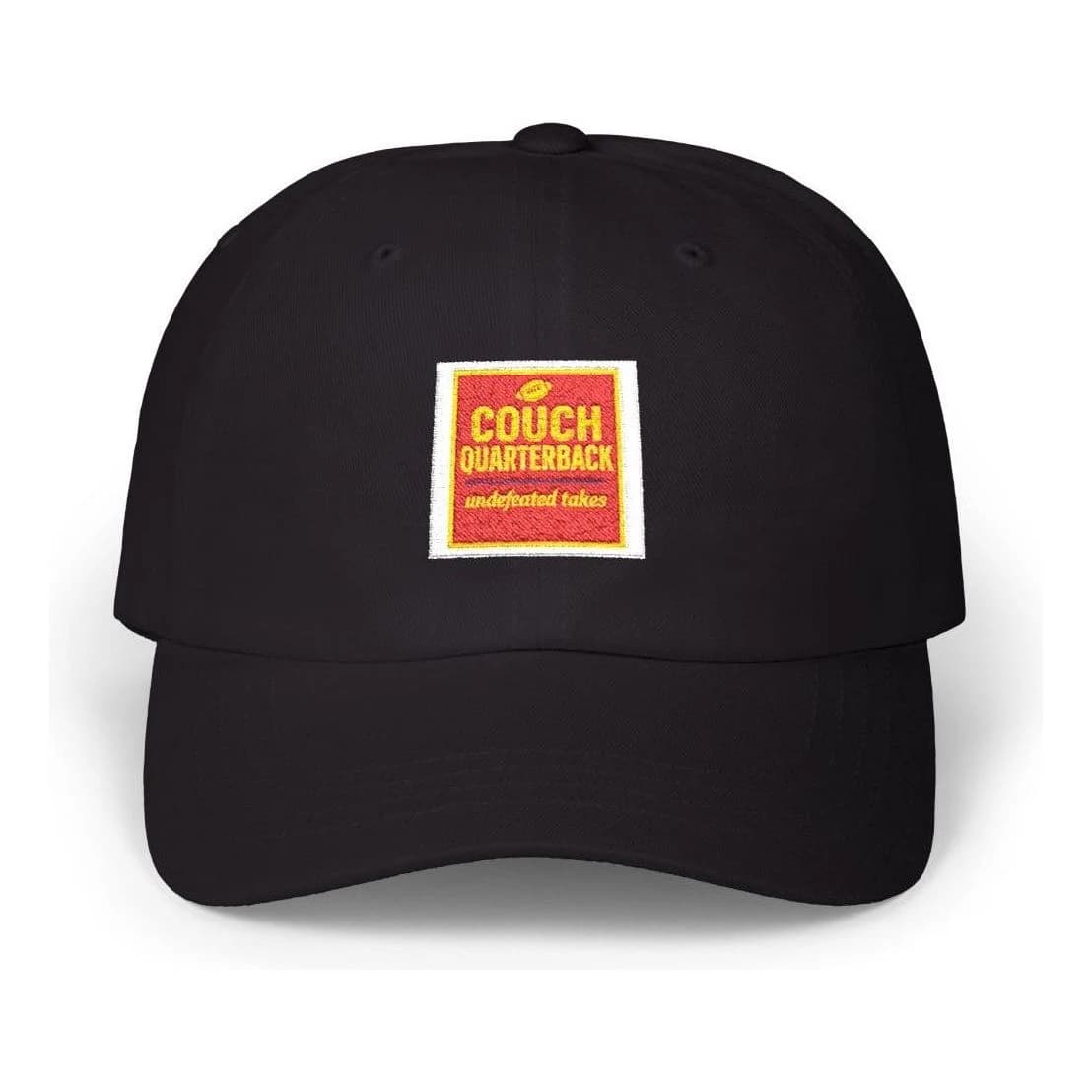 Couch quarterback · undefeated takes, Embroidered dad hat
