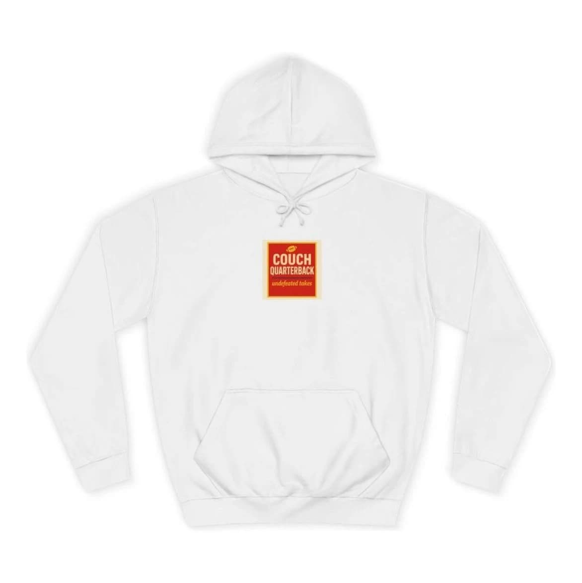 Couch quarterback · undefeated takes, Pullover hoodie (S)