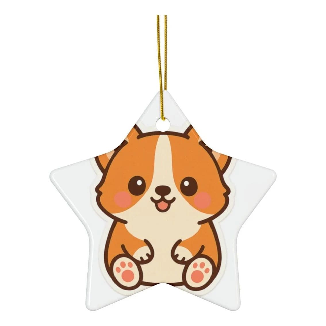 Dumpling, Ceramic ornament 4-pack