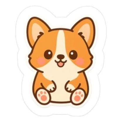 Dumpling, 8" car/laptop decal