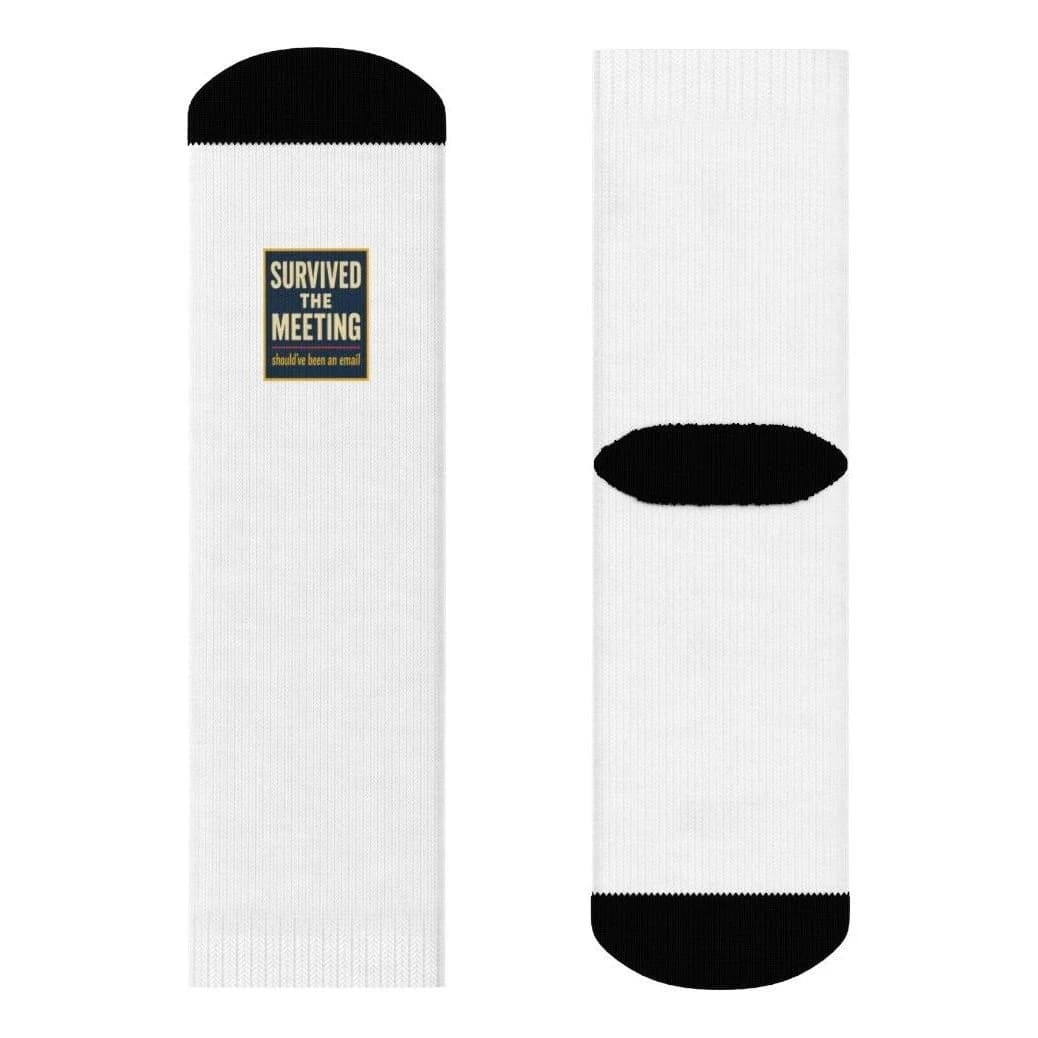 Survived the meeting, All-over print socks