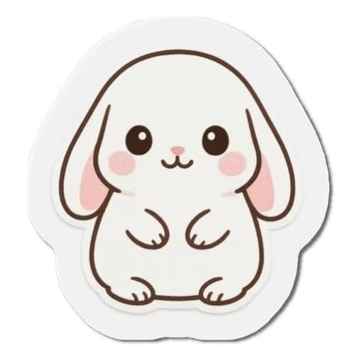 Mochi, 3-inch fridge magnet (+$3)