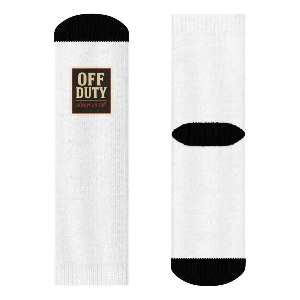Off duty · always on call, All-over print socks