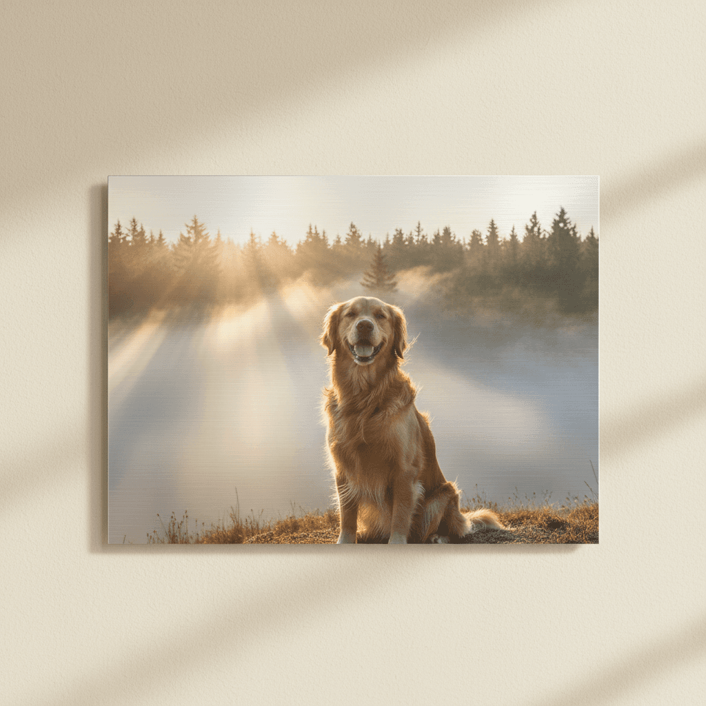 Pet Portrait — 20×30 Aluminum HD — product mockup