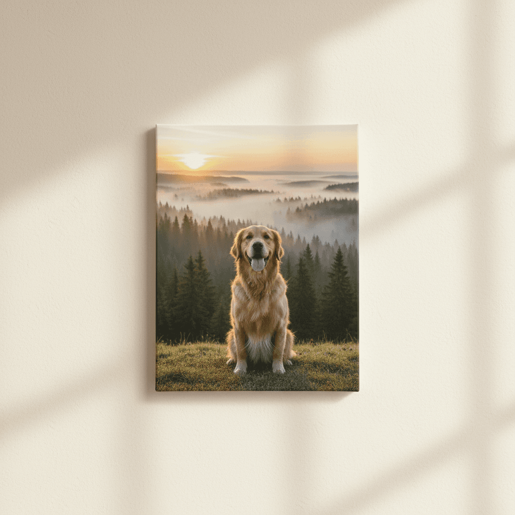 Pet Portrait — 18×24 Canvas — product mockup