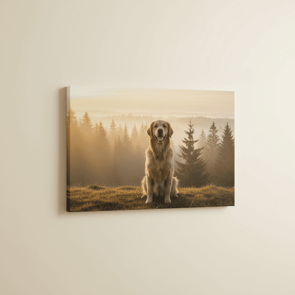 Pet Portrait — 24×36 Canvas — product mockup