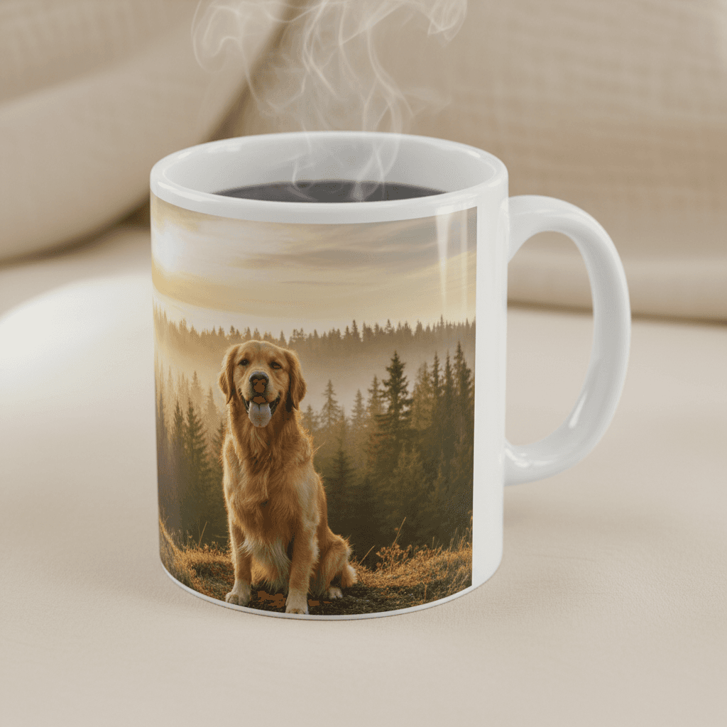 Pet Portrait — 15oz Photo Mug — product mockup