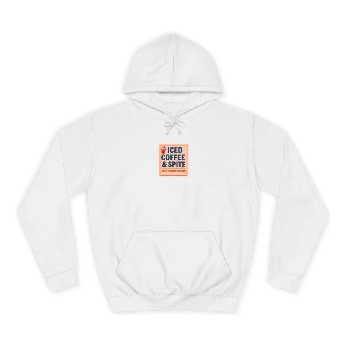 Iced coffee & spite, Pullover hoodie (S)