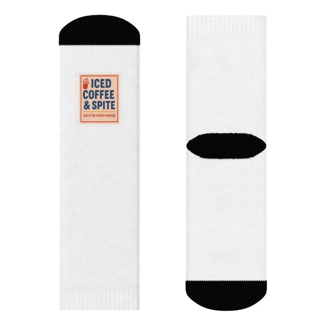 Iced coffee & spite, All-over print socks