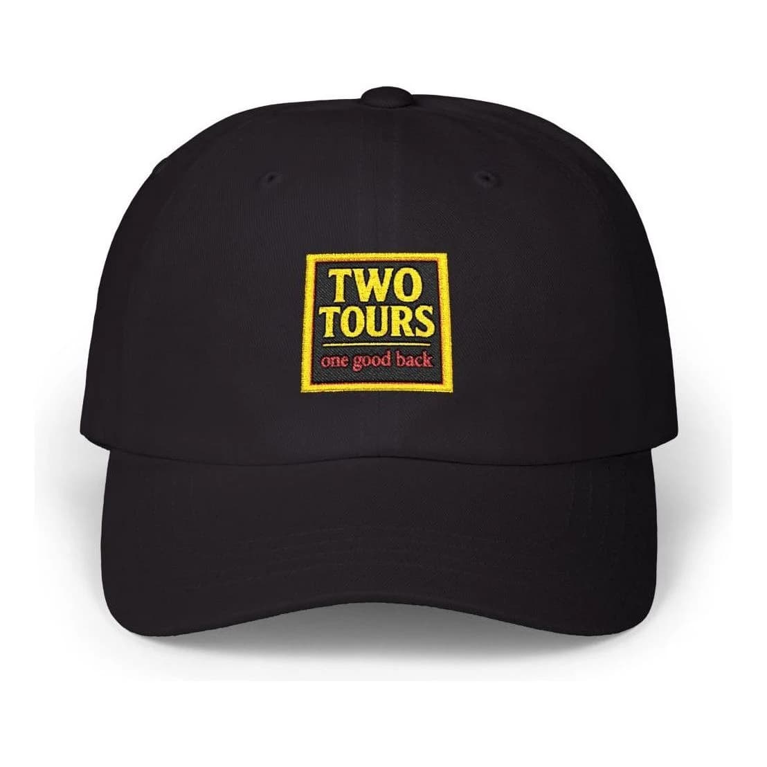 Two tours, one good back, Embroidered dad hat