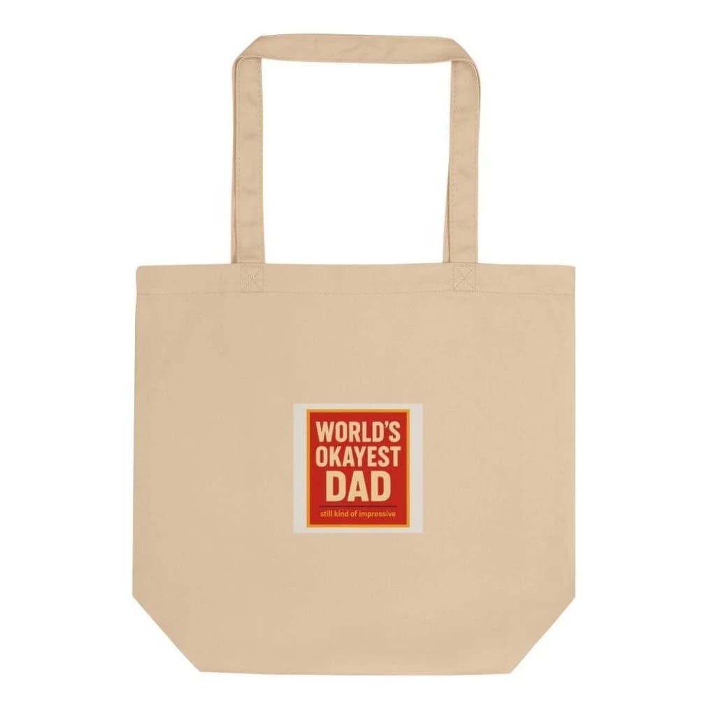 World's Okayest Dad, Cotton tote bag