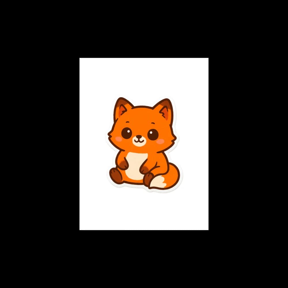 Biscuit the Fox Premium Poster