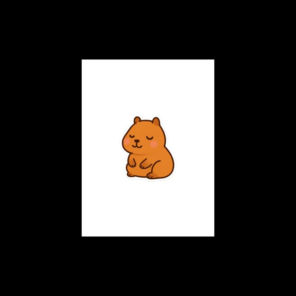 Capy the Capybara Premium Poster mockup