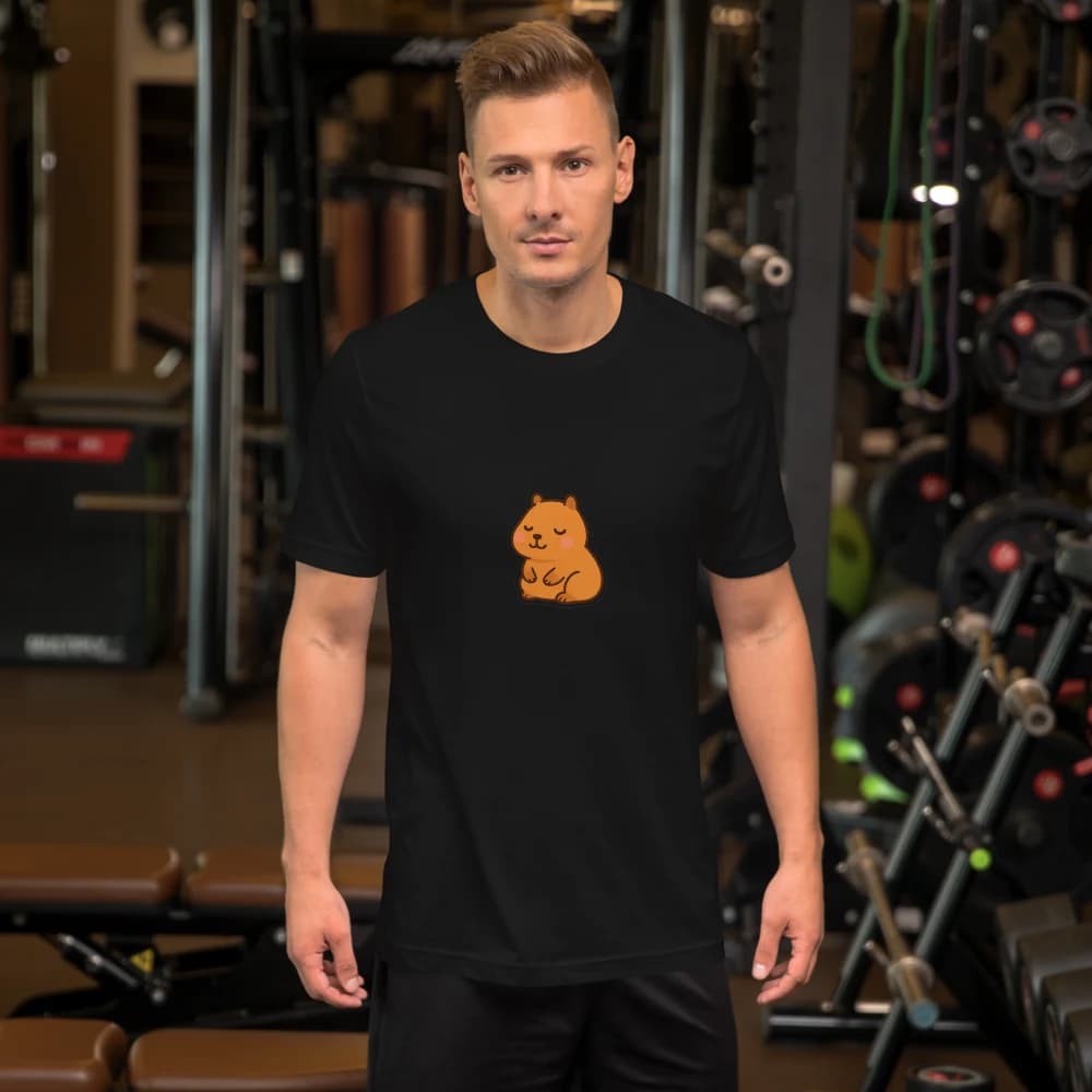 Capy the Capybara Heavyweight Tee mockup