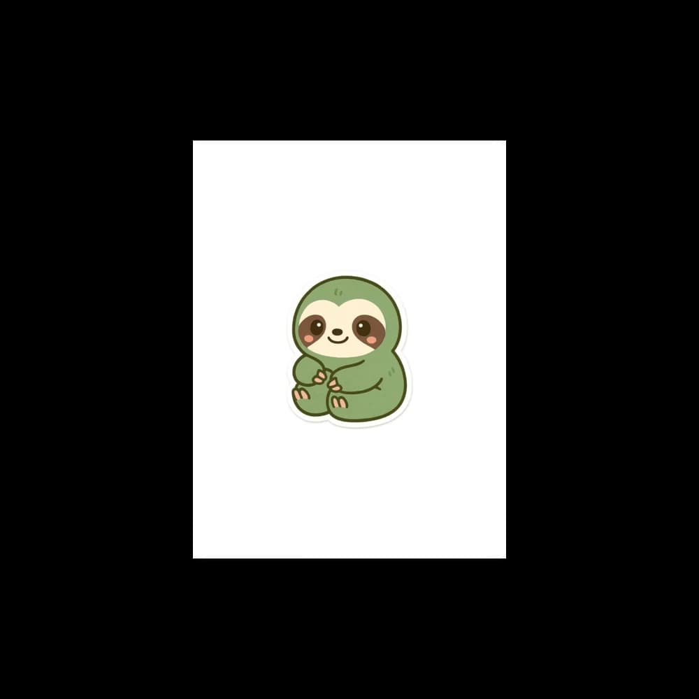Cling the Sloth Premium Poster mockup