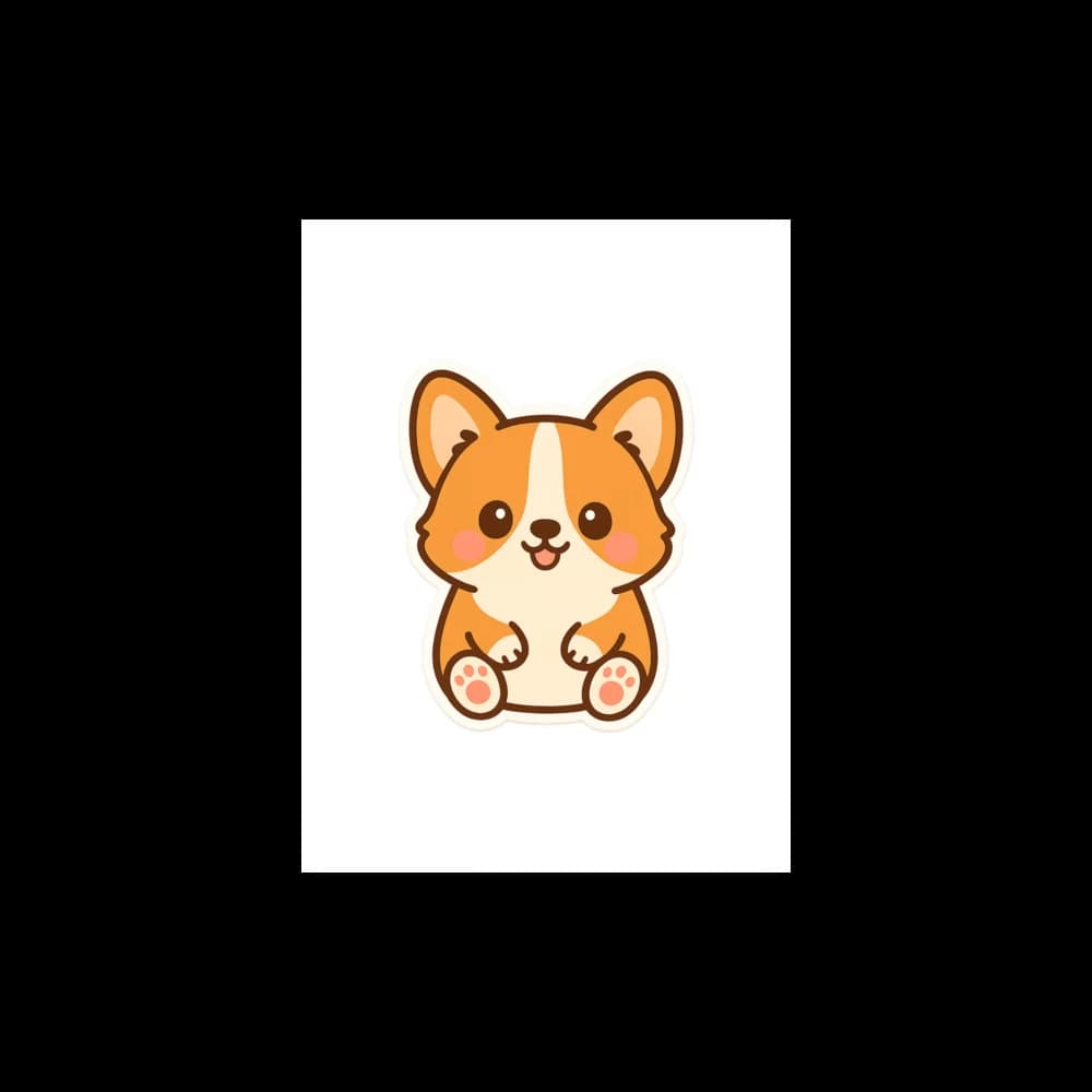 Dumpling the Corgi Premium Poster