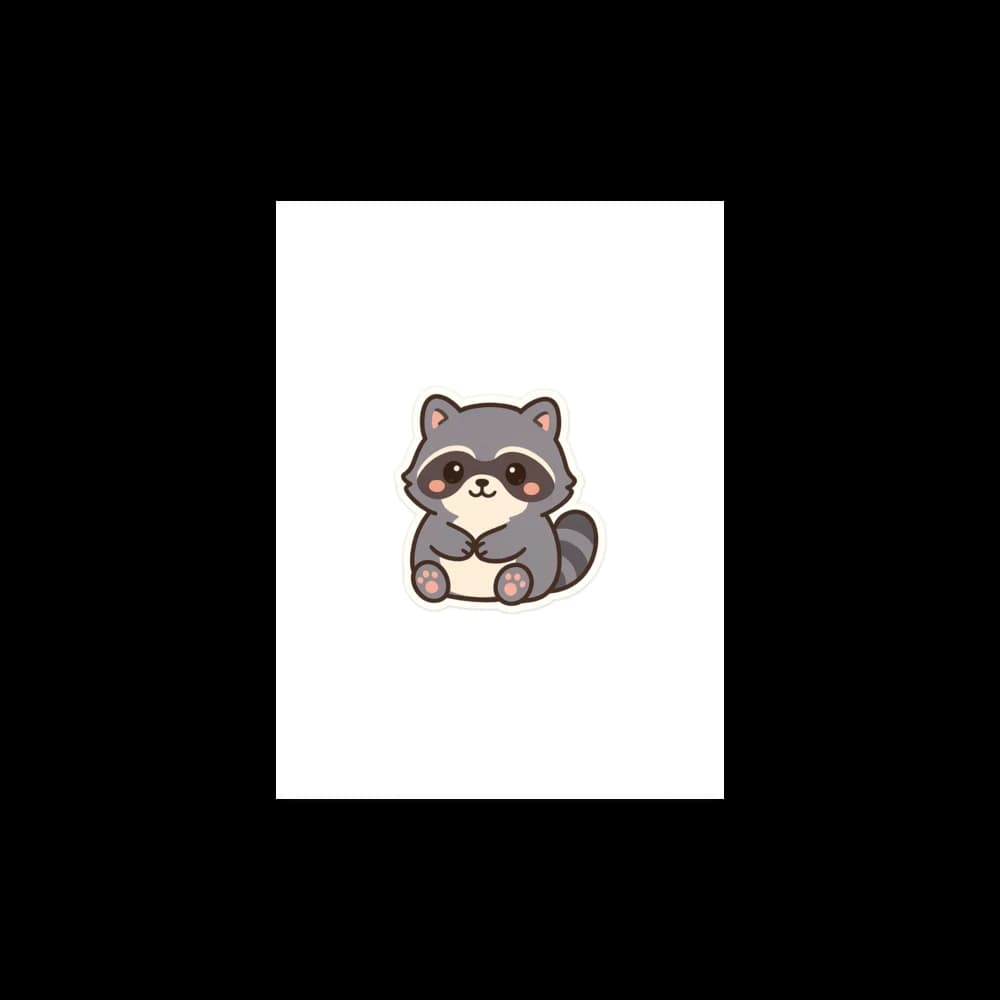 Mag the Raccoon Premium Poster mockup